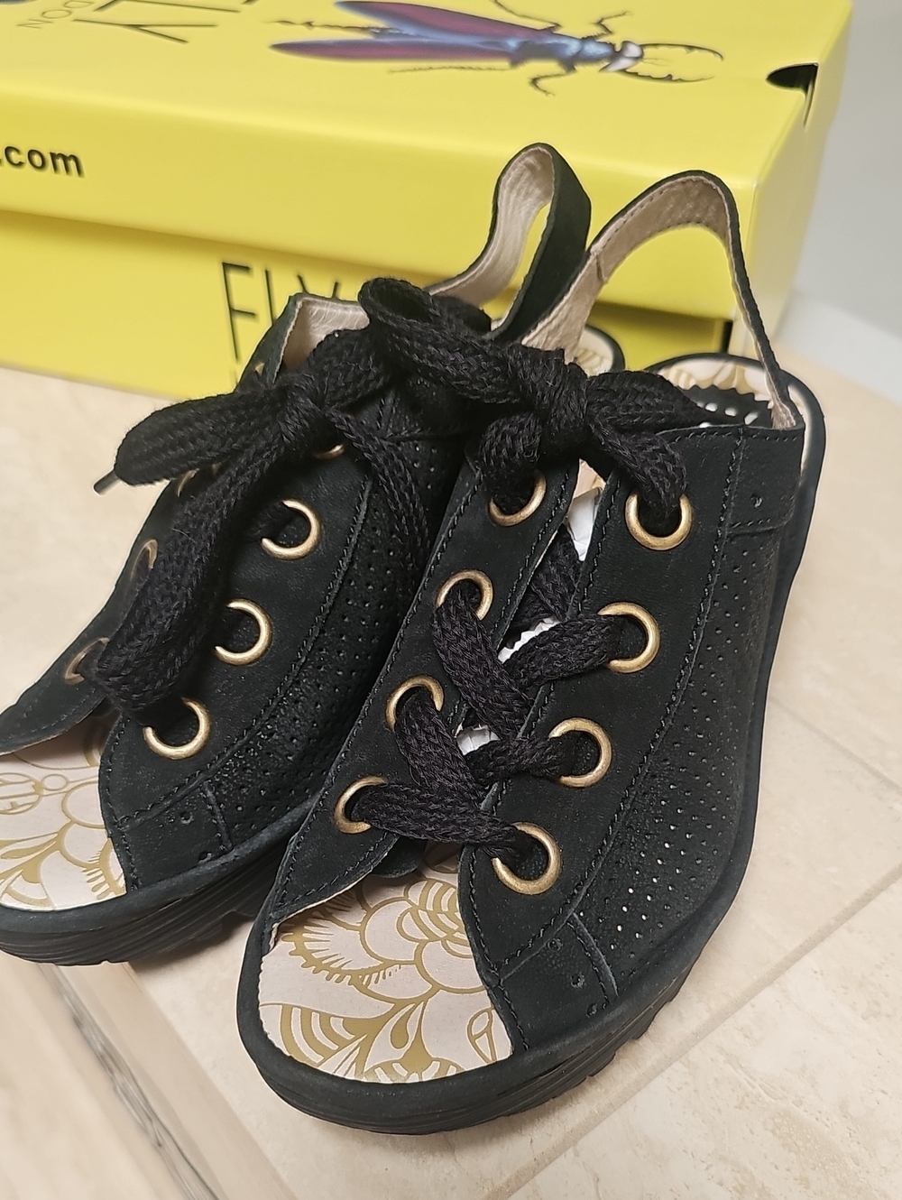 Fly London Yuta Lace Up Sandals Size 37